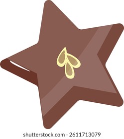 Sweet Chocolate Snack Illustration. Isolated on White Background