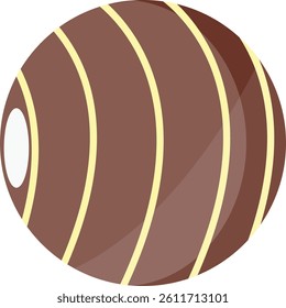 Sweet Chocolate Snack Illustration. Isolated on White Background