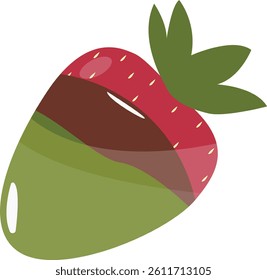 Sweet Chocolate Snack Illustration. Isolated on White Background
