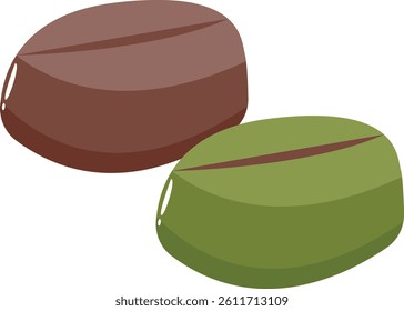 Sweet Chocolate Snack Illustration. Isolated on White Background