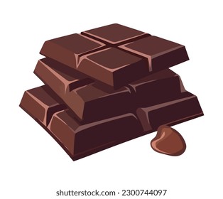 Aislado icono de chocolate dulce y postre refrescante