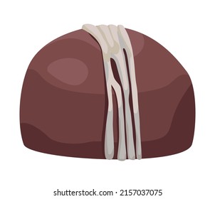 sweet chocolate truffle candy icon