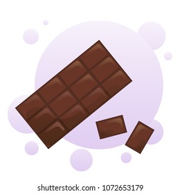 Sweet chocolate vector illustration