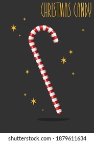 Sweet Christmas candy. Vector illustration