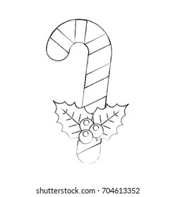 sweet christmas cane icon