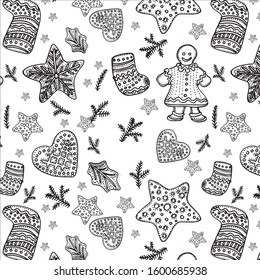 sweet christmas gingerbread men, stars, boots, htarts
