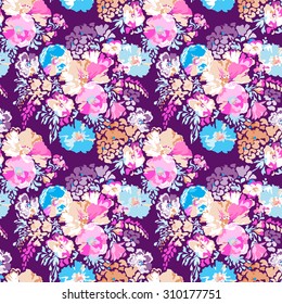 sweet classic floral print ~ seamless background