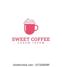  sweet coffee logo design template  