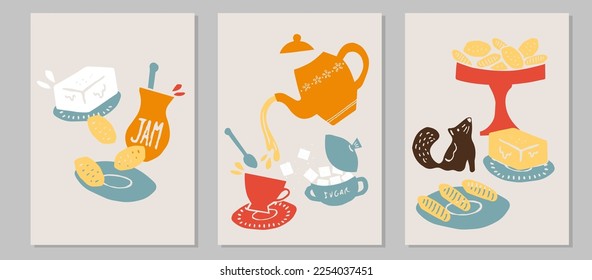 A sweet collection: use these illustrations for posters, backgrounds, prints, cards, packaging, branding, and social. Perfect for print and digital.