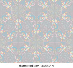 sweet color pastel seamless pattern, love, valentine 
