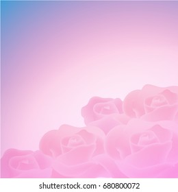 Sweet color roses background