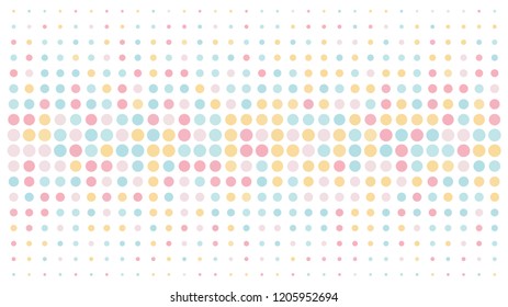 sweet color scale halftone dots background