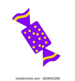 dulce dulce dulce. Bonita envoltura brillante. Para un cartel o logotipo. Ilustración vectorial en un fondo blanco aislado.