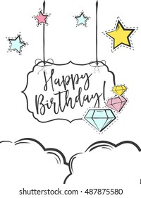 Sweet colorful background, illustration in vector format
