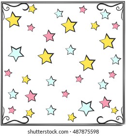 Sweet colorful background, illustration in vector format