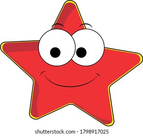 sweet colorful cartoon occean starfish