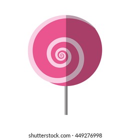 Sweet concept represented by candy icon. isolated and flat illustration 