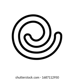 sweet cookies vector thin line icon 