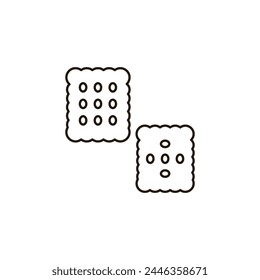 sweet cookies vector type icon