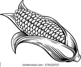 A sweet corn ear
