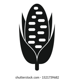 Sweet corn icon. Simple illustration of sweet corn vector icon for web design isolated on white background