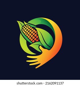 Sweet corn preservation logo, Sweet corn logo