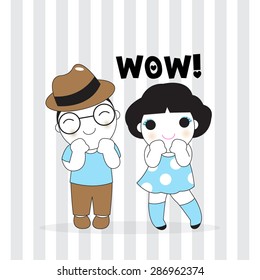 Sweet Couple illustration set