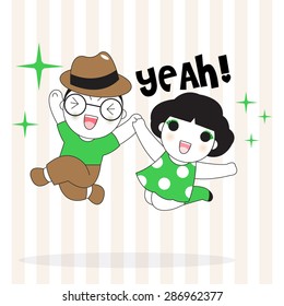 Sweet Couple illustration set