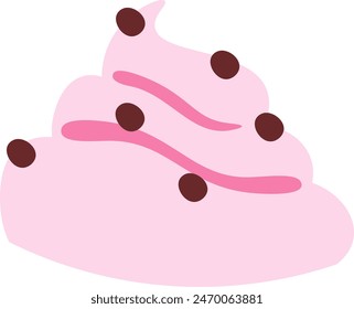 Sweet Cream Icon Vector Illustration