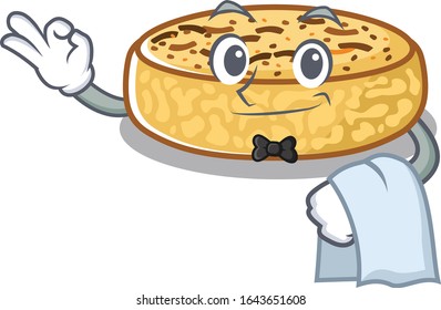 Sweet crumpets Character working as a Waiter