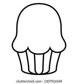 sweet cupcake bakery icon