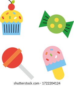 Sweet Cupcake, Candy, Ice Cream
