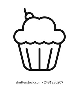 Sweet Cupcake Delight Icon for Bakery Promotions