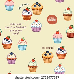 Sweet Cupcake Delights Muster-Set