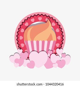 Sweet cupcake design