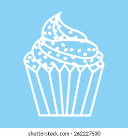 sweet cupcake design, vector illustration eps10 graphic 