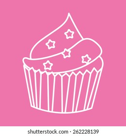 sweet cupcake design, vector illustration eps10 graphic 