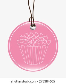 sweet cupcake design, vector illustration eps10 graphic 