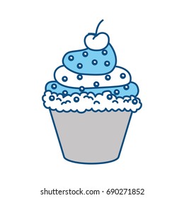 Sweet cupcake dessert