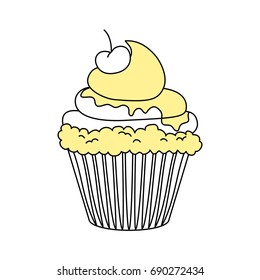 Sweet cupcake dessert
