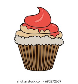 Sweet cupcake dessert
