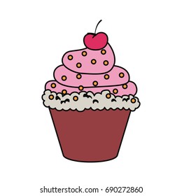 Sweet cupcake dessert