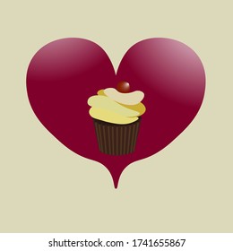Un quequito dulce con corazón