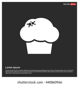 Sweet cupcake icon