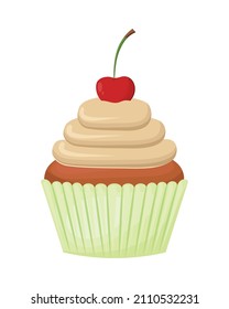 icono de cupcake dulce aislado