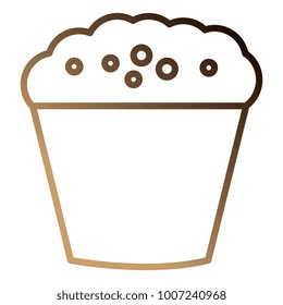 sweet cupcake isolated icon