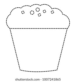 sweet cupcake isolated icon
