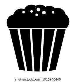 sweet cupcake isolated icon