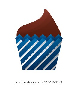 sweet cupcake isolated icon