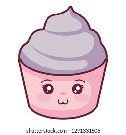 Sweet Cupcake Kawaii Character